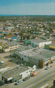 Canada Aerial View Downtown Yellowknife Northwest Territories