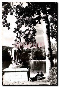 Old Postcard Images of France's Seine Sceaux Park Corner near Lake Artistic