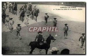 Old Postcard Sport Spain Bullfight Toro Taurus paseo or salida of Cuadrilla H...