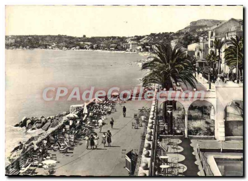 Postcard Moderne Menton The Promenade Du Casino Le Cap Martin