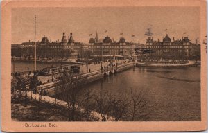 Denmark København Dr Louises Bro Copenhagen Vintage Postcard 09.14