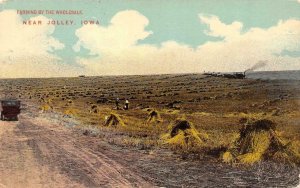 JOLLEY, IA Iowa FARMING BY THE WHOLESALE Farm Equipment CALHOUN CO 1912 Postcard