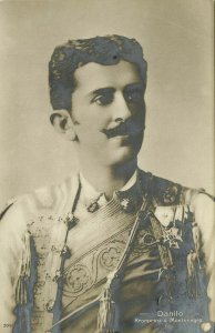 montenegro, Crown Prince Danilo Aleksandar Petrović-Njegoš (1910s) RPPC Postcard