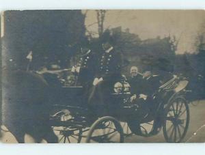 1918 rppc PRESIDENT WILSON AFTER WWI ARRIVING IN PARIS FRANCE HM0825