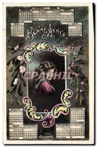 Old Postcard Fantasy Child Calendar Year