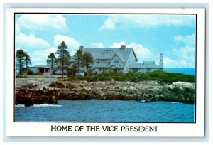 1987 Home Of The Vice President Political Advertising Kennebunkport ME Postcard