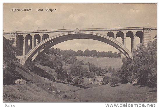 Bridge (Closer View), Pont Adolphe, Luxembourg, 1900-1910s