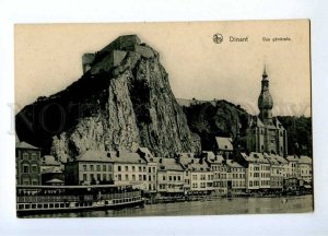191353 BELGIUM DINANT quay ship Vintage postcard