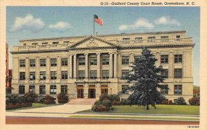 GREENSBORO, NC North Carolina  GUILFORD COUNTY COURT HOUSE  Courthouse  Postcard