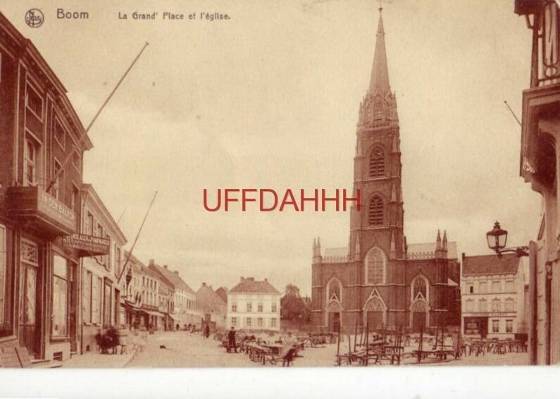 BELGIUM. BOOM - LA GRAND' PLACE ET L'EGLISE