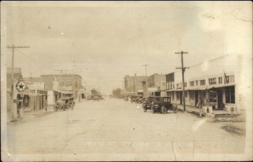 Texico NM Main St. c1920s Real Photo Postcard United States New