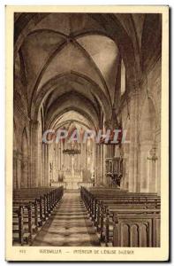 Old Postcard Guebwiller Interior De L & # 39Eglise St Leger