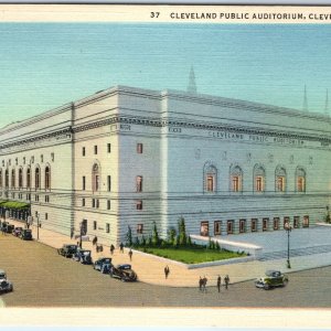1932 Cleveland OH Public Auditorium Music Hall Ballroom Theatre Teich Linen A228