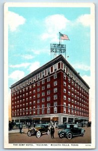 1940 Fort Worth Texas Vintage Postcard Kemp Hotel Huckins Wichita Falls Building
