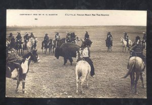 REAL PHOTO PONCA CITY OKLAHOMA 101 RANCH COWBORY INDIANS POSTCARD COP9