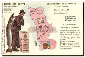 Old Postcard Emulsion Scott Department Manche St Lo Cherbourg Coutances Avanches