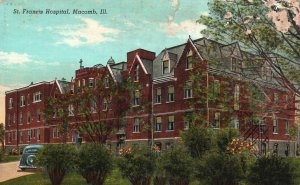 Vintage Postcard 1944 St. Francis Hospital Medical Building Macomb Illinois ILL