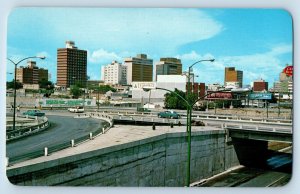 Monterrey Nuevo Leon Mexico Postcard Underpass Periferico Part of City c1950's