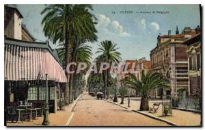 Postcard Old Hyeres Avenue Belgium