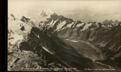 SEALY RANGE NEW ZEALAND Mt Cook Old Photo RPPC