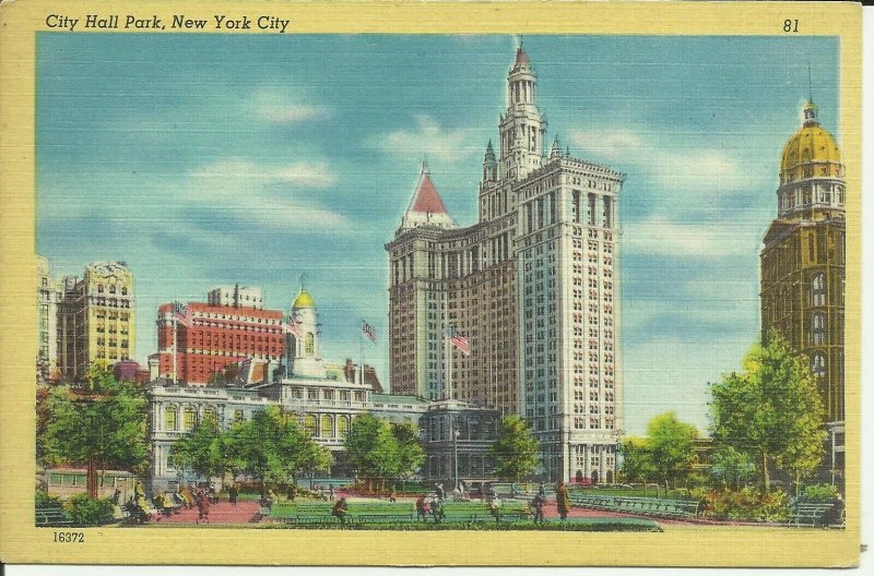 New York City, City Hall Park