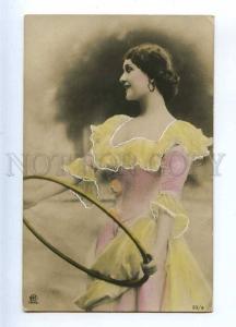 234035 CAVALIERI Italian OPERA Singer DANCE w/ HOOP 1902 PHOTO