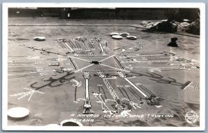 NAVAJO INDIAN SAND PAINTING ARIZONA VINTAGE  REAL PHOTO POSTCARD RPPC