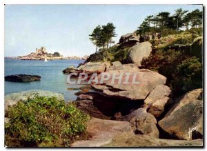 Postcard Modern Colors and Light of Brittany France on the Cote de Granit Plo...