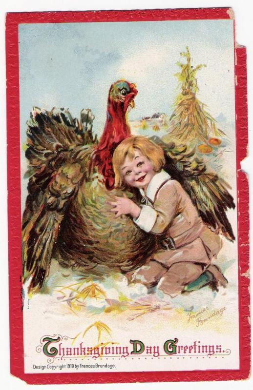 EARLY 1900'S THANKSGIVING POSTCARD.