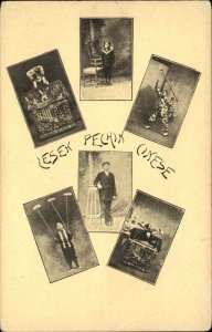 China Chinese Performers Circus Lesen Pechin Cinese c1910 Postcard