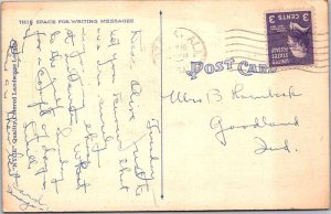 Postcard HIGHWAY SCENE Ozark Alabama AL AL1972