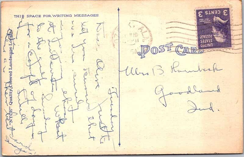 Postcard HIGHWAY SCENE Ozark Alabama AL AL1972