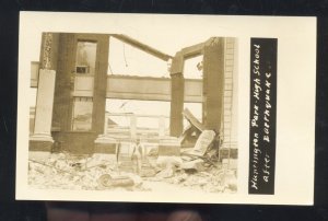 RPPC HUNTINGTON PARK CALIFORNIA EARTHQUAKE DISASTER REAL PHOTO POSTCARD