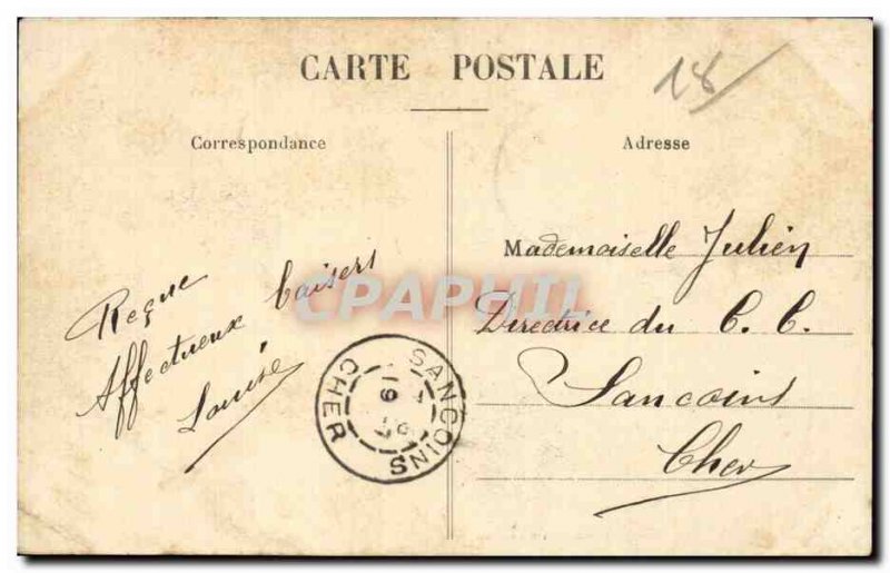 Old Postcard Bourges View the Yevre