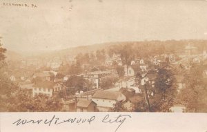 Rockwood Pennsylvania Birds Eye View Real Photo Vintage Postcard AA79341