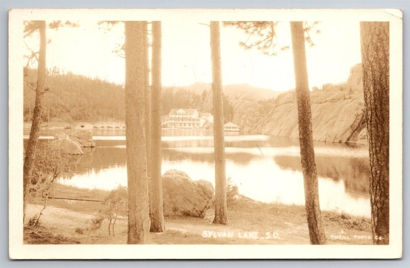 RPPC Sylvan Lake Lodge Black Hills SD C1934 Postcard U23