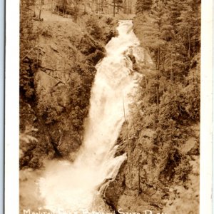 c1940s Superior, Wis Pattison State Park RPPC Manitou Falls Real Photo PC A132