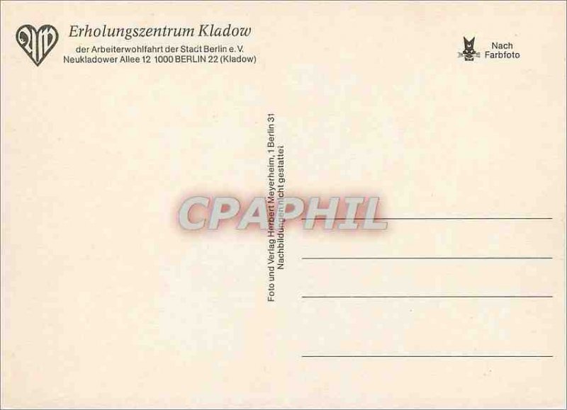 Modern Postcard Kladow Erholungszentrum der Arbeiterwohlfahrt der Stadt Berli...