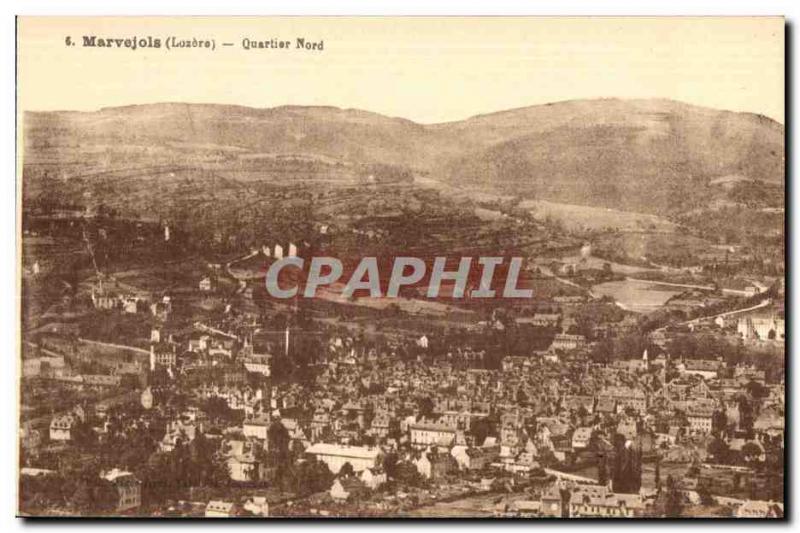 Old Postcard Marvejols (Lozere) Area North