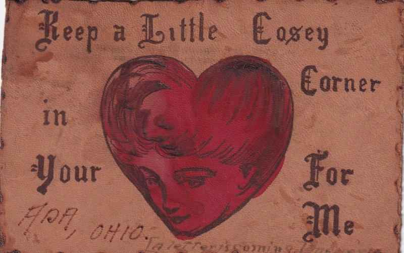 Keep a Little Cosey Corner in Your (heart) For Me, Woman's face, 1900-10s