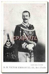 Old Postcard SM Victor Emmanuel III King of & # 39Italie