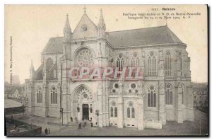 Postcard Old Rennes Basilique Saint Aubin in ND Good News