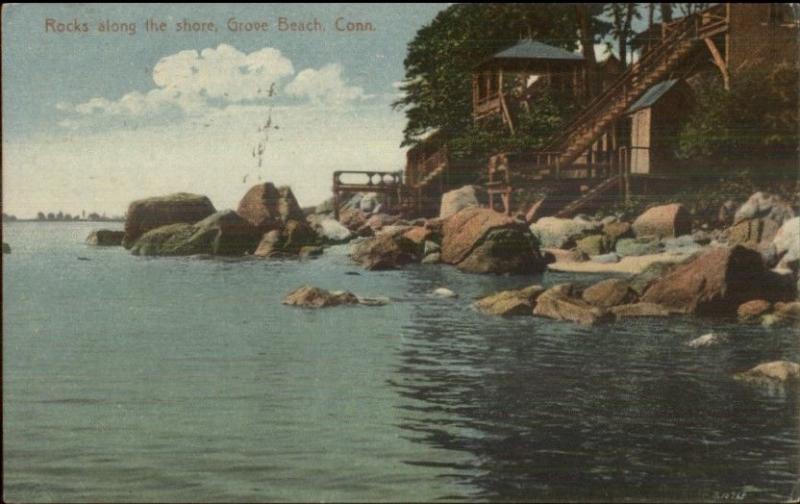 Grove Beach Westbrook CT c1910 Postcard rpx 6 United States