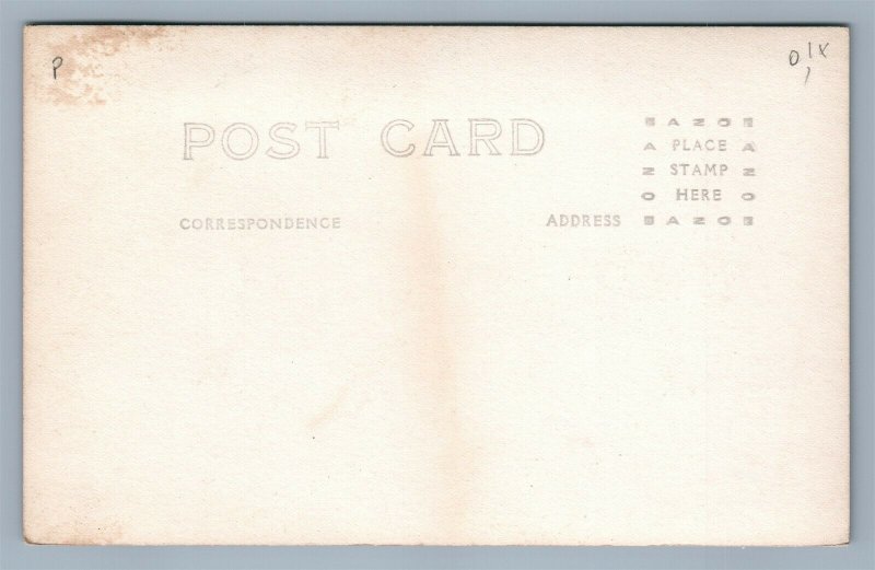 AMERICAN INDIAN CHIEF in PARADE DRESS ANTIQUE REAL PHOTO POSTCARD RPPC