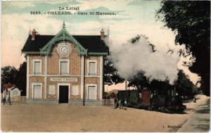 CPA AK ORLEANS Gare St-Marceau TRAM VAPEUR (977564)