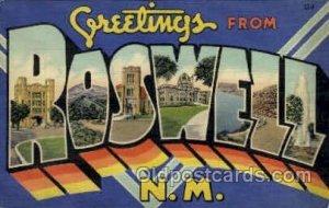 Roswell, NM, New Mexico,USA Large Letter USA Town Unused close to perfect cor...