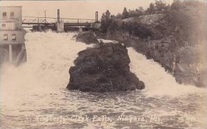 Wisconsin Niagara Kimberly Clark Falls Real Photo RPPC