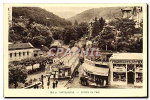 Old Postcard Chatelguyon Cafe Entree of Park Pharmacy of Brazil Brazil