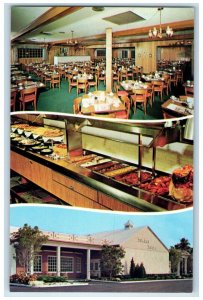 c1950's Sweden House Smorgasbord St. Petersburg Florida FL Multiview Postcard