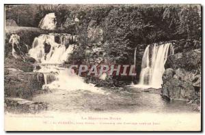 Old Postcard St Ferreol near Revel set of waterfalls in the park